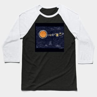 Solar System View from Planet Nine Baseball T-Shirt